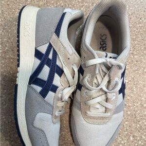 Asics Blue and White Athletic Shoes